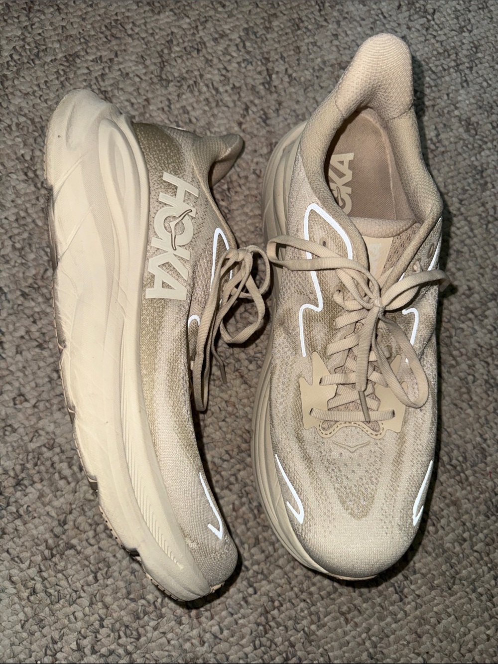 Hoka Men’s Sneakers in Light Beige